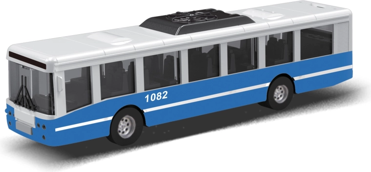 Autobus MHD a retrocarica 16 cm – blu