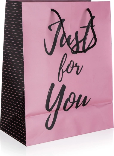 Busta regalo Just For You Pink M 18 × 22 × 10 cm