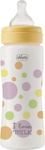 Biberon Chicco Perfect Easy 330 ml con tettarella in silicone a flusso rapido 4m+