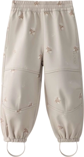 Pantaloni softshell Leokid Vic silver cloud flower taglia 104
