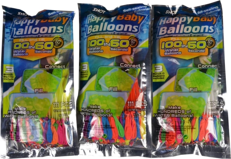 Palloncini d’acqua 25 cm – riempimento di 111 pezzi in 60 secondi