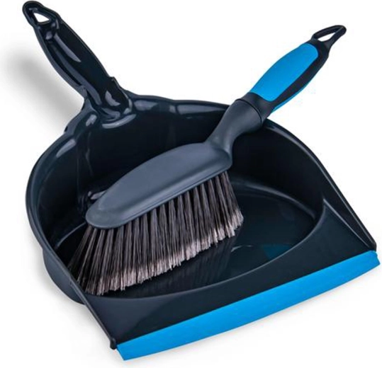 Spazzola con paletta con bordo in gomma