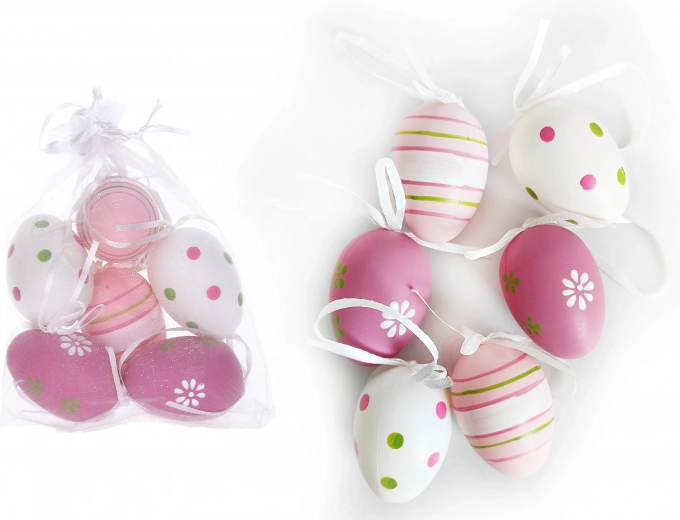 Uovo decorativo di plastica dipinto