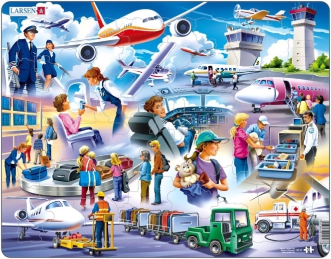 Puzzle LARSEN Aeroporto 42 pezzi