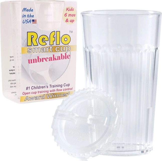 Reflo bicchiere da allenamento infrangibile per bambini, trasparente 170 ml