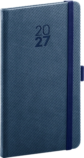 Diario tascabile Notique Diamante 2027 blu 9 × 15,5 cm