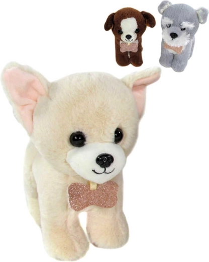 Cagnolino di peluche con suono 20 cm a batterie - 1 pezzo