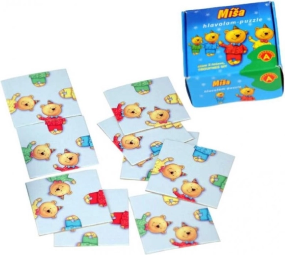 Puzzle rompicapo Míša – 9 tessere in scatolina