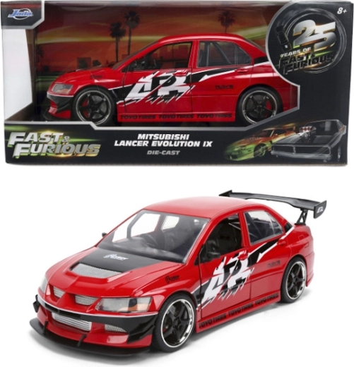 Jada Toys Fast & Furious Mitsubishi Lancer Evolution IX 2006 modello in metallo 1:24 - 1 pezzo