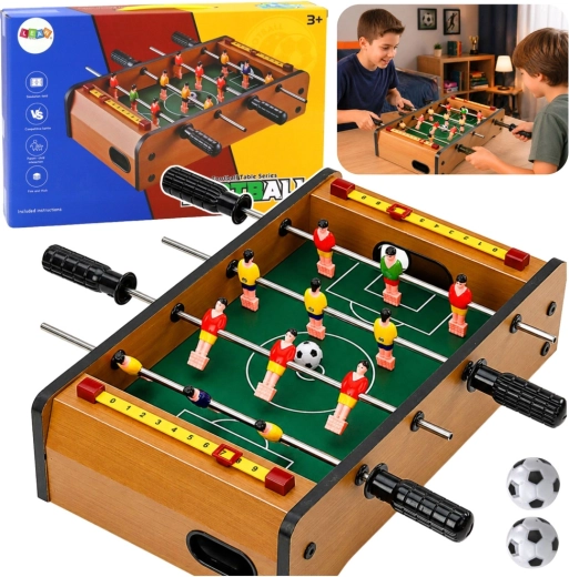 Calcio balilla da tavolo mini in legno
