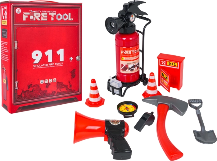 Set da pompiere per bambini con estintore ad acqua
