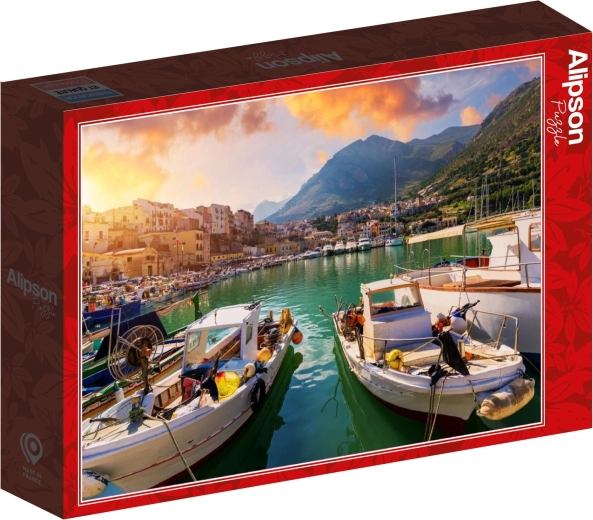 Puzzle Alipson Navi nel porto siciliano da 1000 pezzi