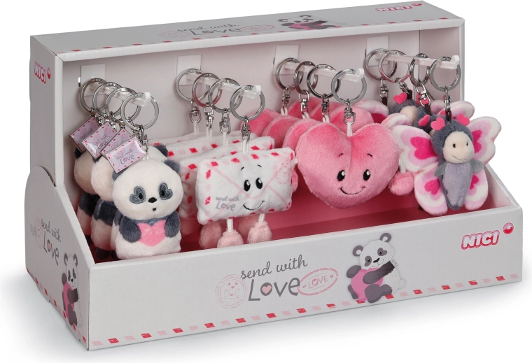 Espositore Nici portachiavi Love 8 cm – mix regalo 4 motivi (16 pz)