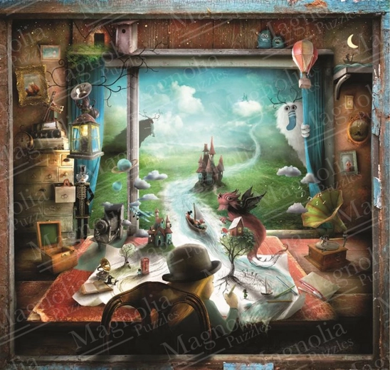 Puzzle Magnolia – il tavolo della nonna, 1023 pezzi