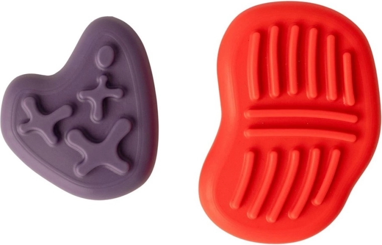 MOMS CARE Pietre antistress sensoriali Pink & Purple - 2 pezzi