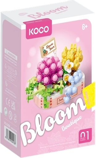 Costruzione KOCO: succulente in vaso rosa (249 pezzi)