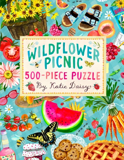 Puzzle Chronicle Books Picnic con fiori di campo da 500 pezzi