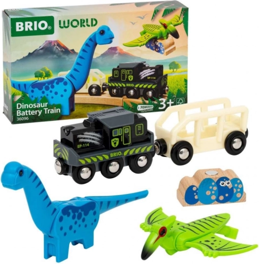Treno dei dinosauri Brio a batteria