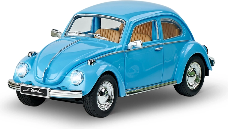 Auto personale blu a frizione con suoni e luci