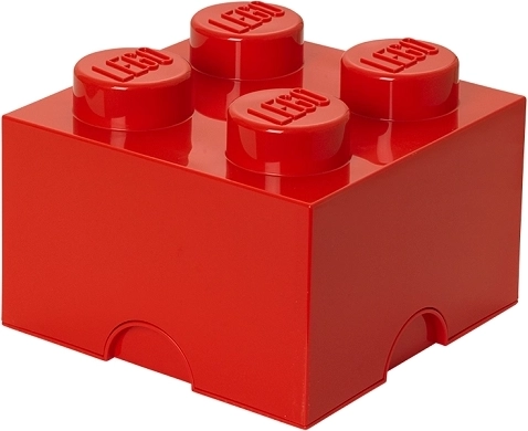 LEGO box portaoggetti 2x2 – rosso