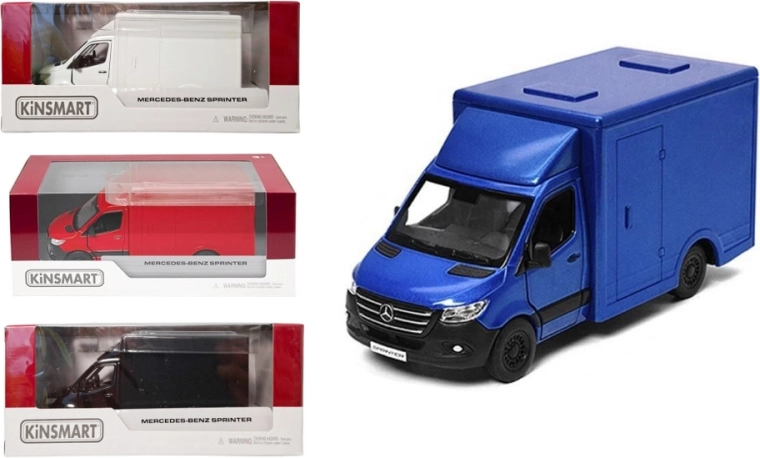 Modello in metallo Mercedes-Benz Sprinter 1:48 con meccanismo pull back