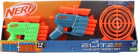 nerf elite 2.0 face off target set – set di due blaster con bersaglio