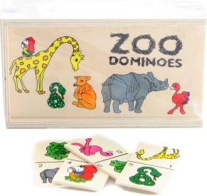 Domino in legno zoo