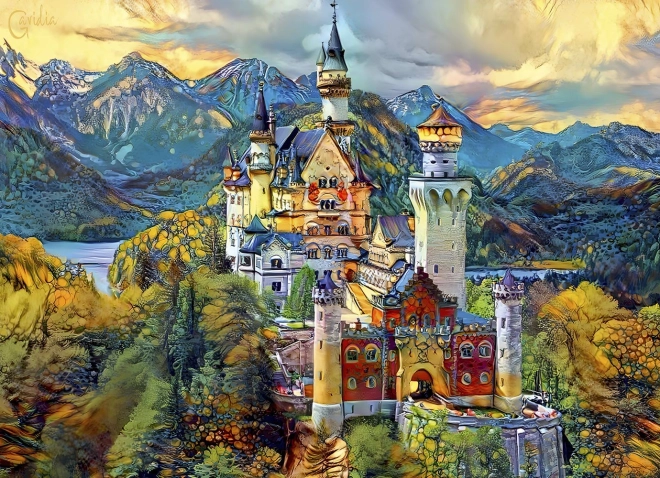 Puzzle Neuschwanstein 1000 pezzi BLUEBIRD