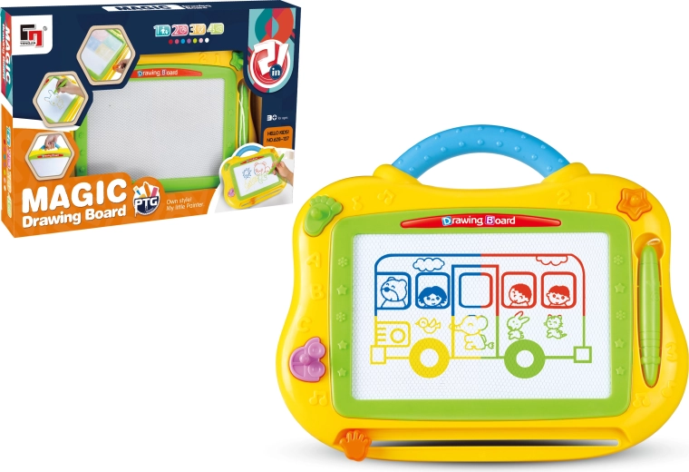 Lavagna magnetica da disegno Magic piccola colorata