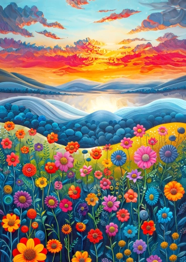 Enjoy puzzle Campo all’alba 1000 pezzi
