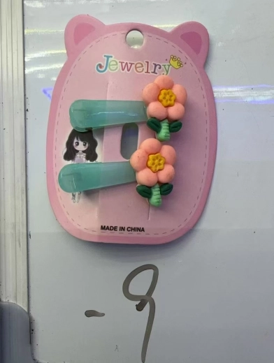 Fermaglio per capelli con fiore arancione