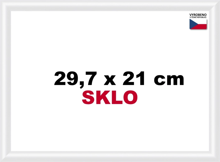 Cornice in plastica bianca 29,7x21cm A4