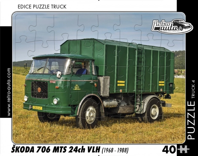RETRO-AUTA puzzle Škoda 706 MTS (1968–1988) – 40 pezzi