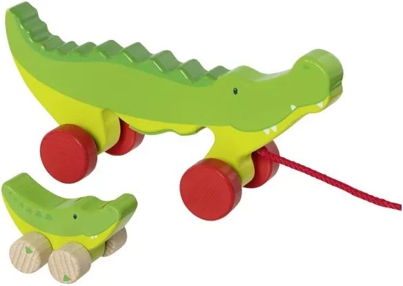 Goki coccodrillo da trainare con cucciolo