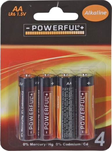 Batterie alcaline AA 1,5 V, 4 pz