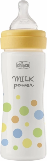 Chicco biberon Perfect Easy 250 ml, tettarella in silicone flusso medio, per bambini (2m+)