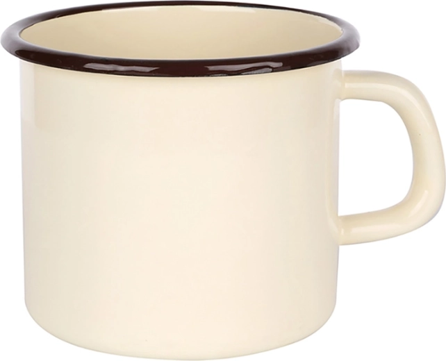 Tazza smaltata Silesia 0,45 l, crema