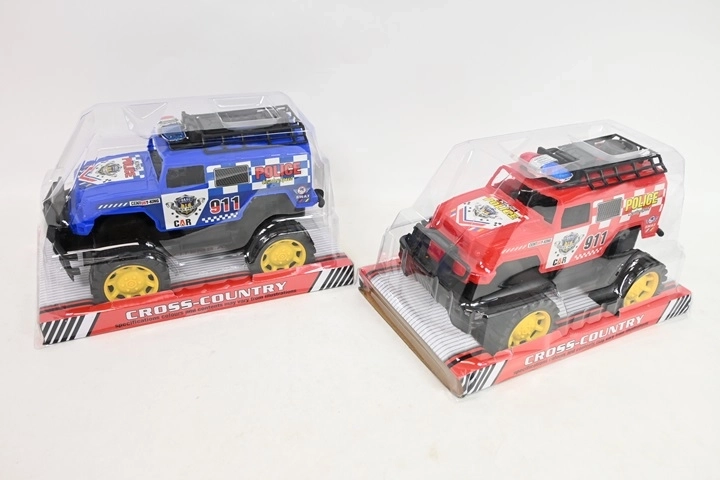Jeep della polizia RC 25 cm con telecomando (controllo a 2 canali)