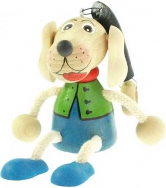 Bassotto a molla – giocattolo sospeso in legno