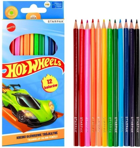 Pastelli Hot Wheels 12 colori