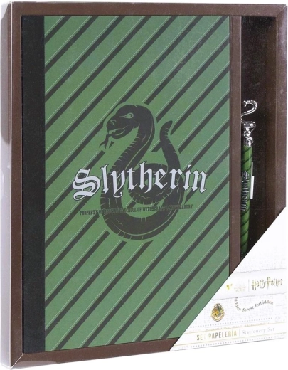 Set regalo per scrittura Harry Potter Slytherin