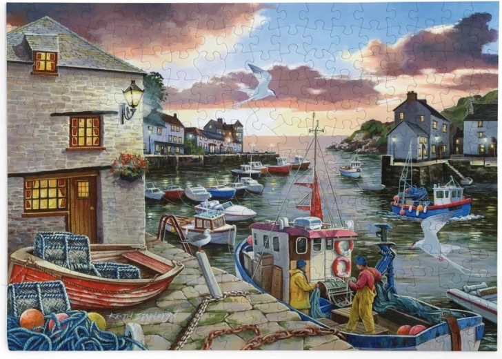 Puzzle House of Puzzles Luci del porto, 250 pezzi grandi