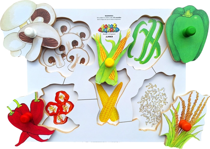 Puzzle da tavolo in legno Vegetali