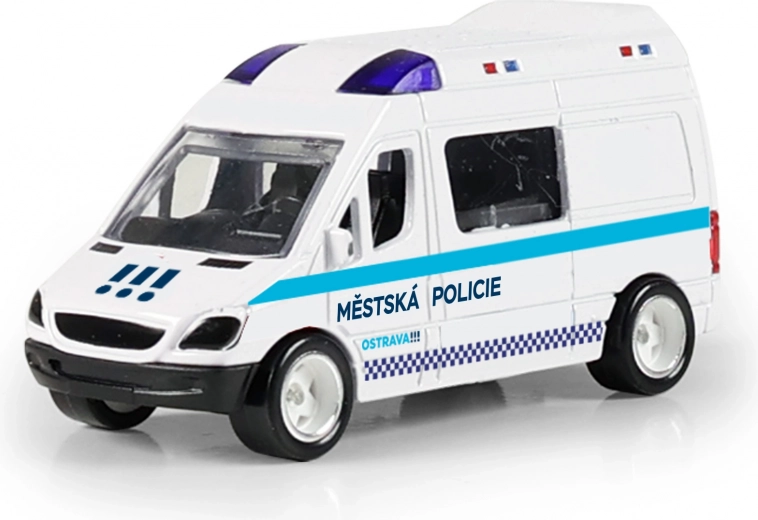 Auto della polizia in metallo Ostrava 7 cm