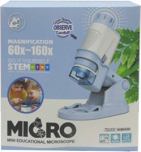 Microscopio per bambini per piccoli scienziati blu