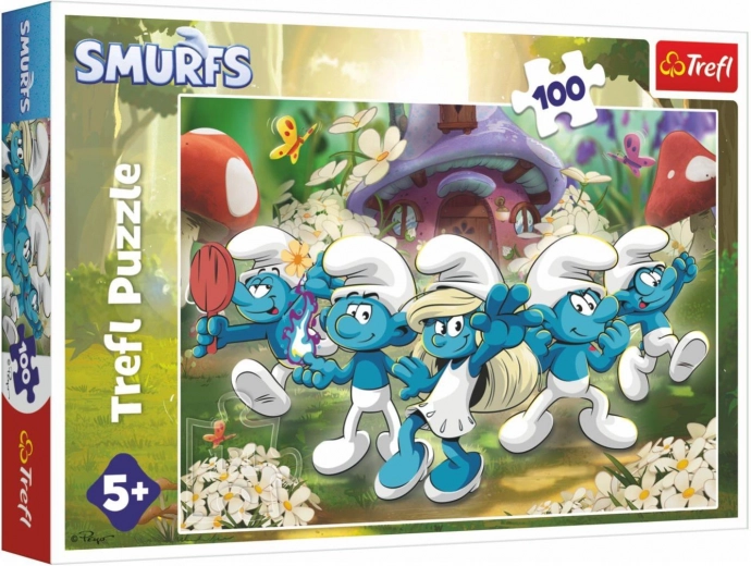 puzzle incontra i Puffi 100 pezzi
