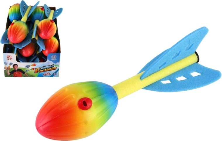 Razzo da lancio in schiuma fischiante 25 cm