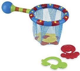 Nuby retino da acqua con giocattoli da bagno 18 mesi+