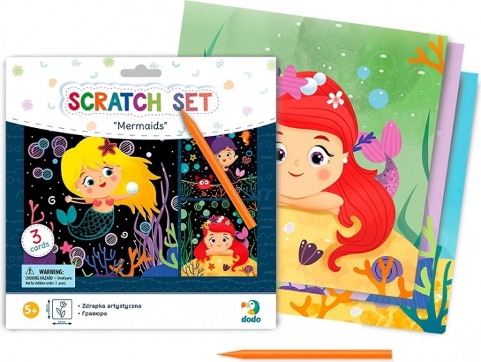 Disegni da grattare DODO sirene 20 × 20 cm