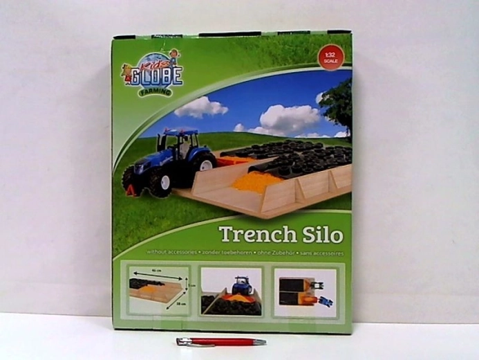 Kids Globe Farming silo in legno per insilato per fattoria 1:32
